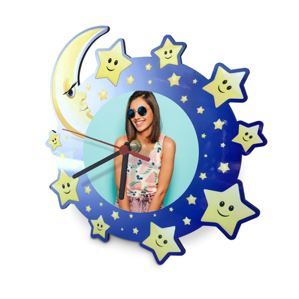 Orologio Luna in Mdf